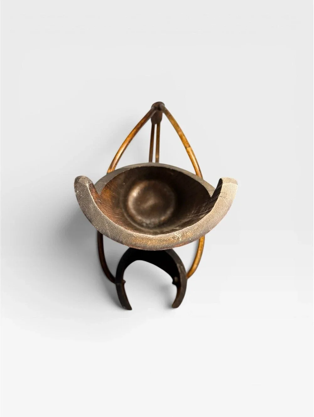Kinaree Handmade Bamboo Rattan Wine Bottle Holder Basket With Handle Thailand